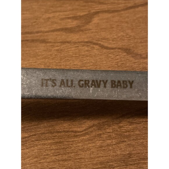 It’s All Gravy Baby Engraved Utensils And Apron Set Tongs Spoon Ladle New - Picture 8 of 12
